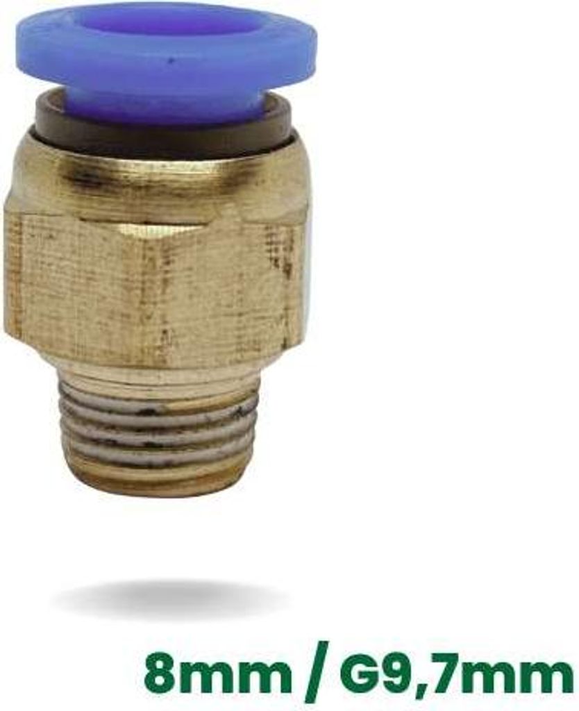 Verbindungsstück für 8 mm Stecker / 9,7 mm Gewinde