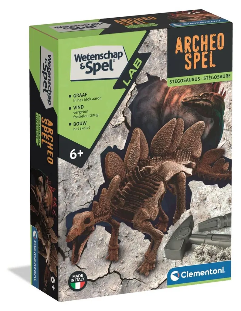 Jeu Éducatif Archéologie Stégosaure - Coffret Scientifique pour Enfant
