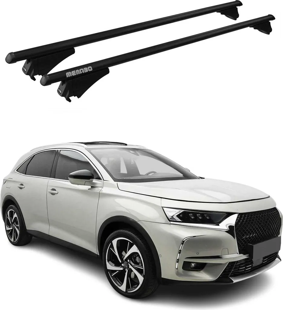 Barre Menabo Basic Nere per DS 7 Crossback 2017-2025 Alluminio 2 Pezzi - 9