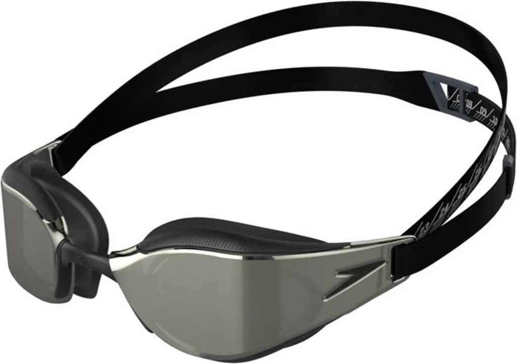Lunettes de natation de course Speedo Fastskin Hyper Elite Mirror Blancs