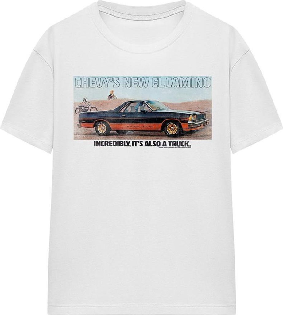 Chevrolet - "El Camino" T-Shirt für Damen TV27713 (L) (Weiß)
