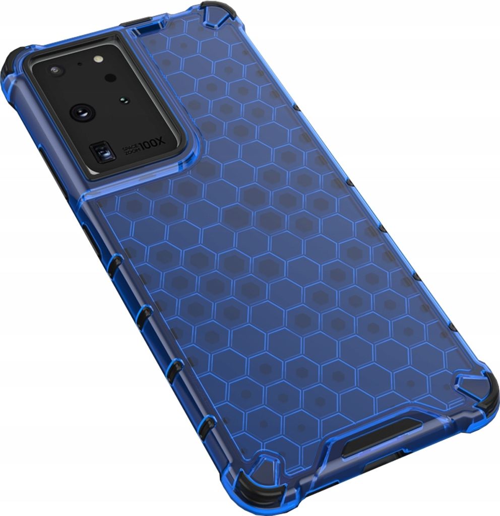 Kryt Honeycomb Etui pro Samsung Galaxy S22 Ultra Blue Obrázek produktu 