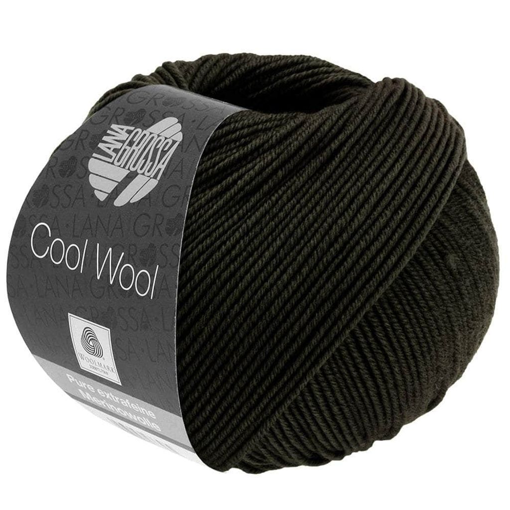 Lana Grossa - Cool Wool 2104 schwarzgrün Produktbild 