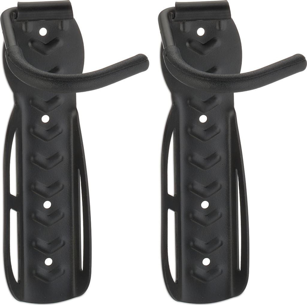 relaxdays 20 x Fahrrad Wandhalter schwarz