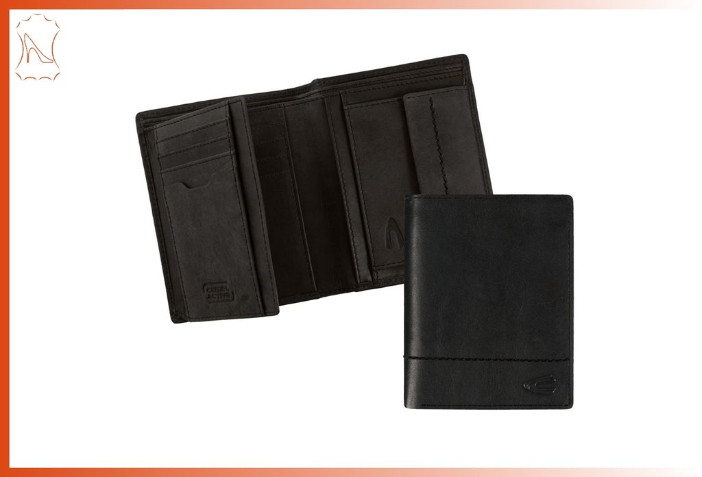 camel active Herrenbörse Lederbörse Brieftasche schwarz