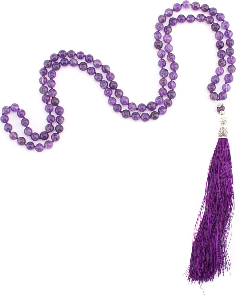 Mala mit Amethyst, 108 Perlen Produktbild 
