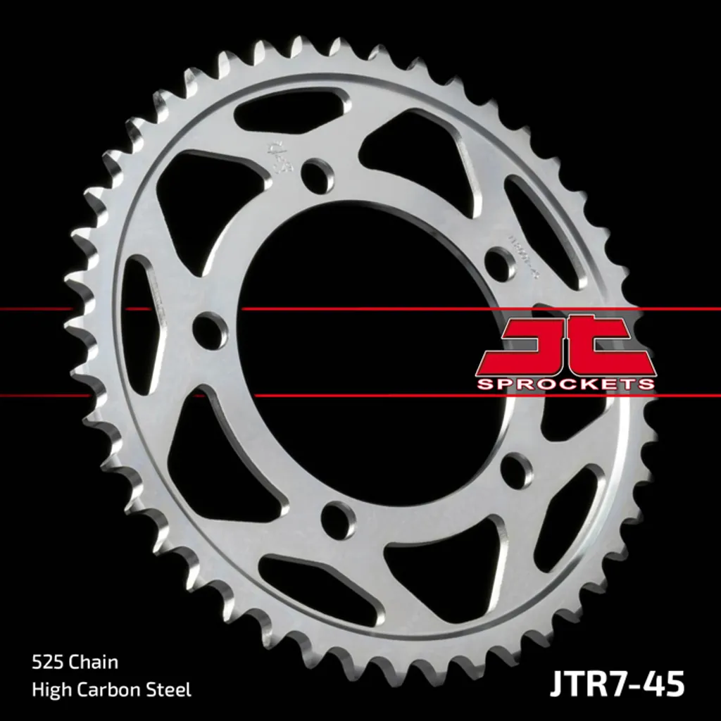 Couronne 45 Dents pour Kit Chaîne 525 Idéale Route et Randonnée