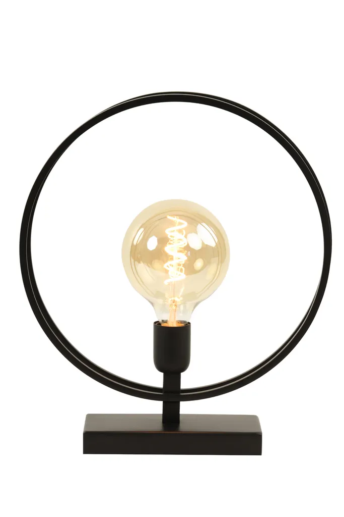 Lampe RUDRA noire gain de place - Luminaire étroit pour petit meuble