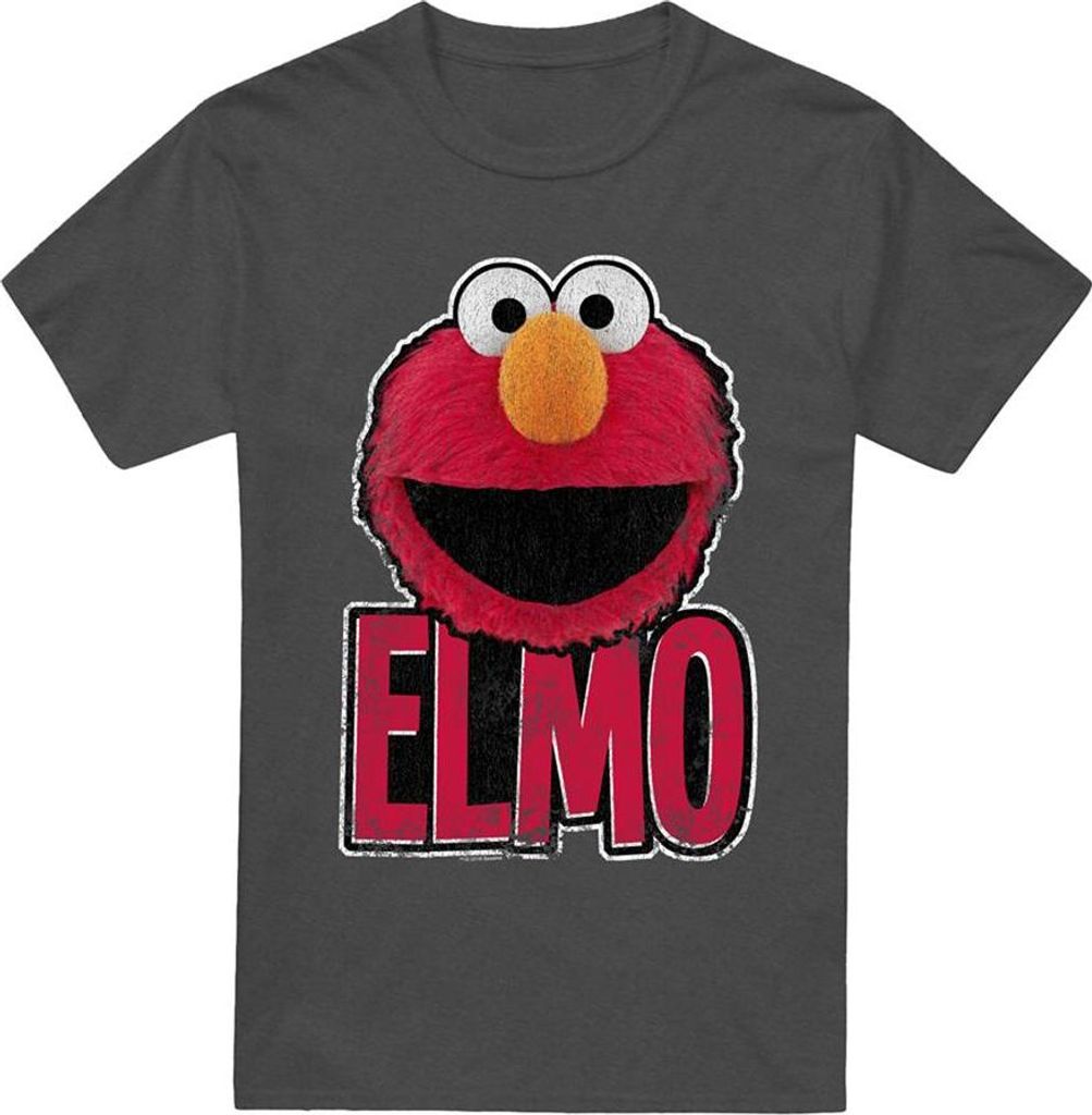 Sesame Street - T-Shirt für Herren/Damen Uni TV20620 (S) (Holzkohle)