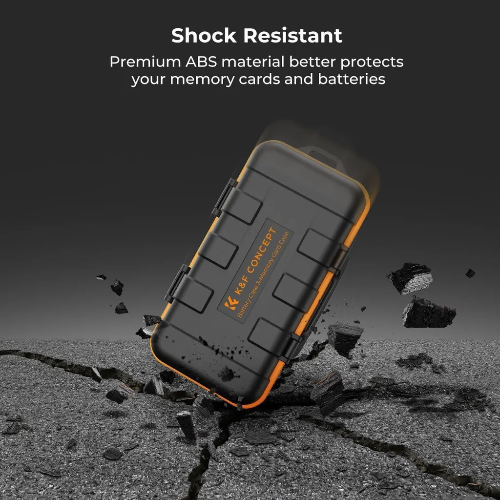 Étui Anti-Choc Rigide pour 2 Batteries Photo et 8 Piles AA/AAA Multi-Format - 8