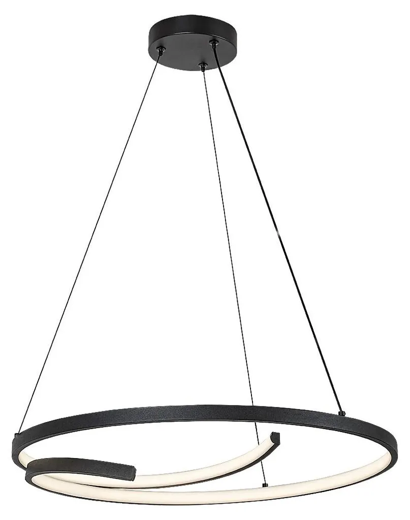 Lustre LED Suspension Noir 40W Niloo pour Éclairage de Cuisine Design