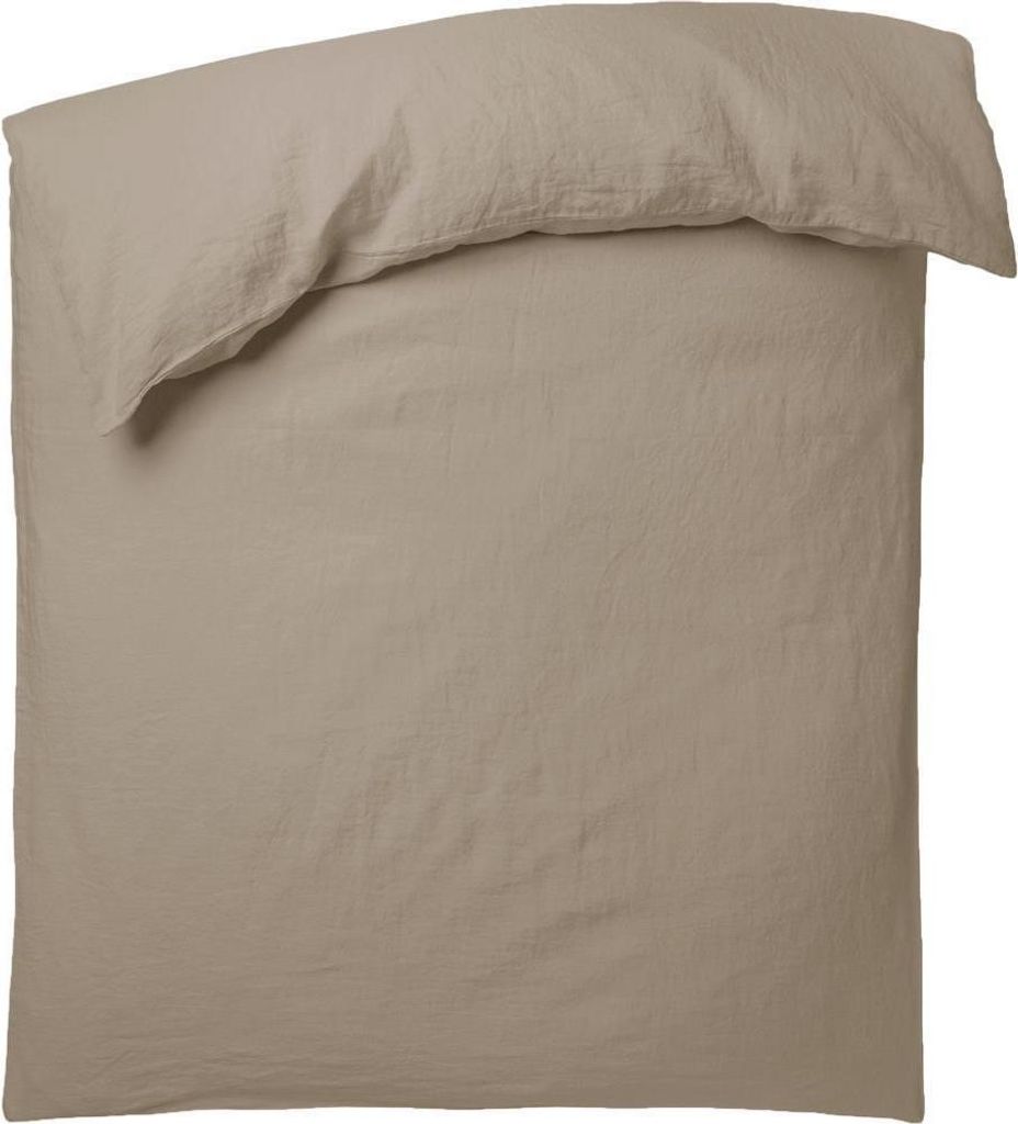 Zoeppritz Leinen-Bettdeckenbezug Stay Farbe clay Größe 200x200