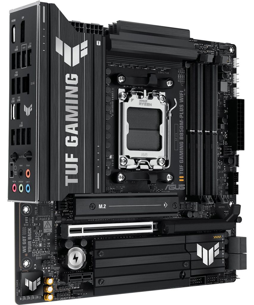 ASUS TUF GAMING B850M-PLUS WIFI, AMD, Sockel AM5, AMD Ryzen Produktbild 