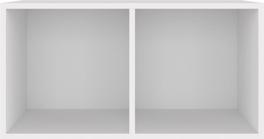 vidaXL Schallplatten-Aufbewahrungsbox Weiß 71x34x36 cm Produktbild 2