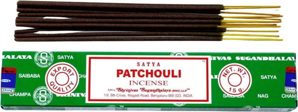 PATCHOULI Satya Räucherstäbchen 15g Produktbild 