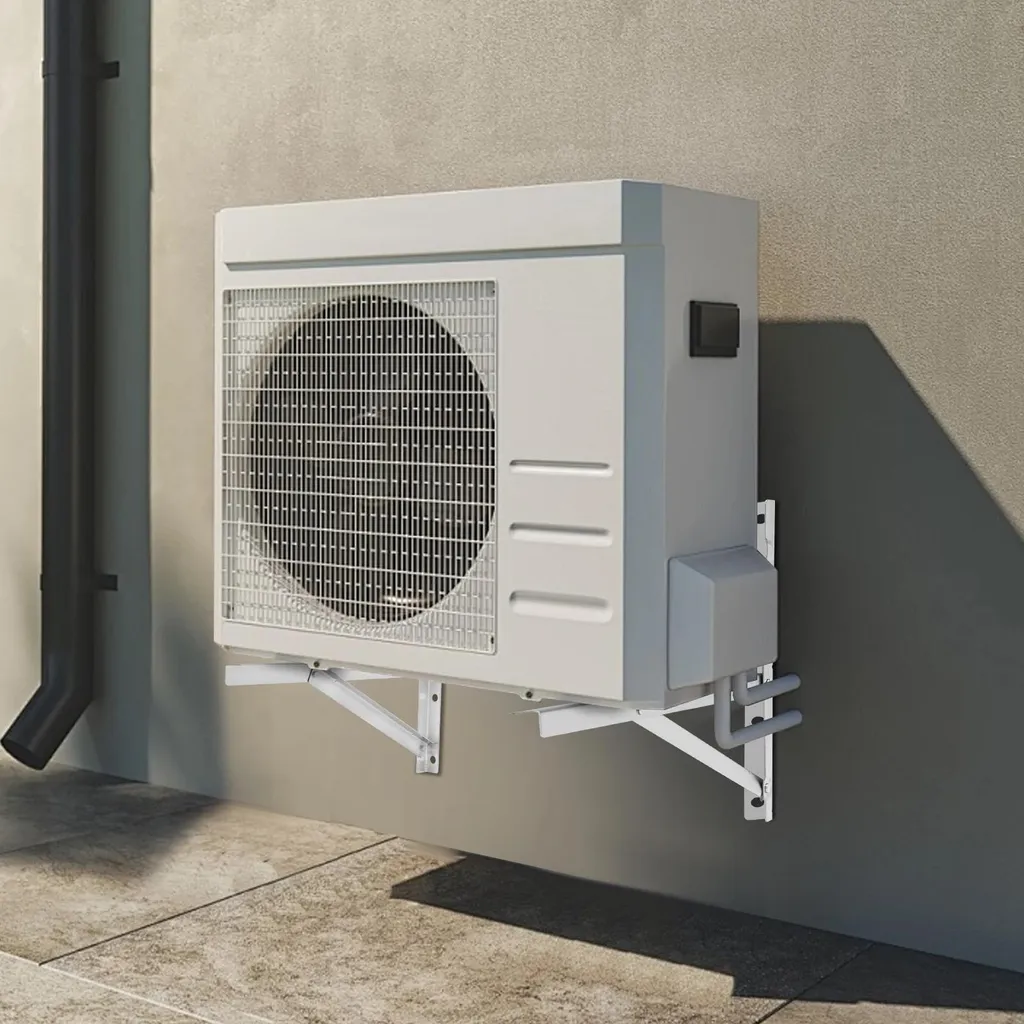 Support Mural Climatisation en Inox 201 - Console Double Max 200kg