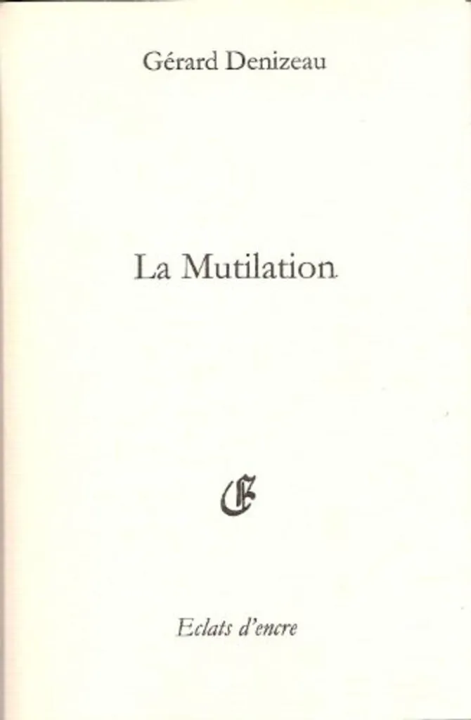 Roman policier La Mutilation format poche pour lecteurs de suspense noir