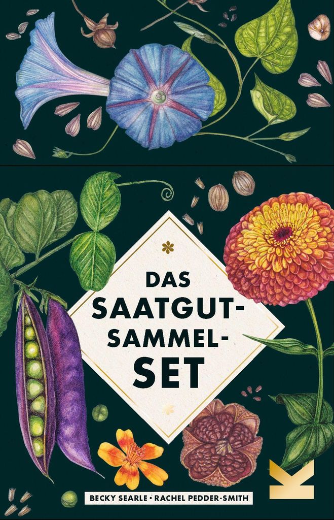 Saatgut-Sammelset mit 50 Karten, Booklet und 5 Samenumschlägen für Gemüse, Blumen und Kräuter