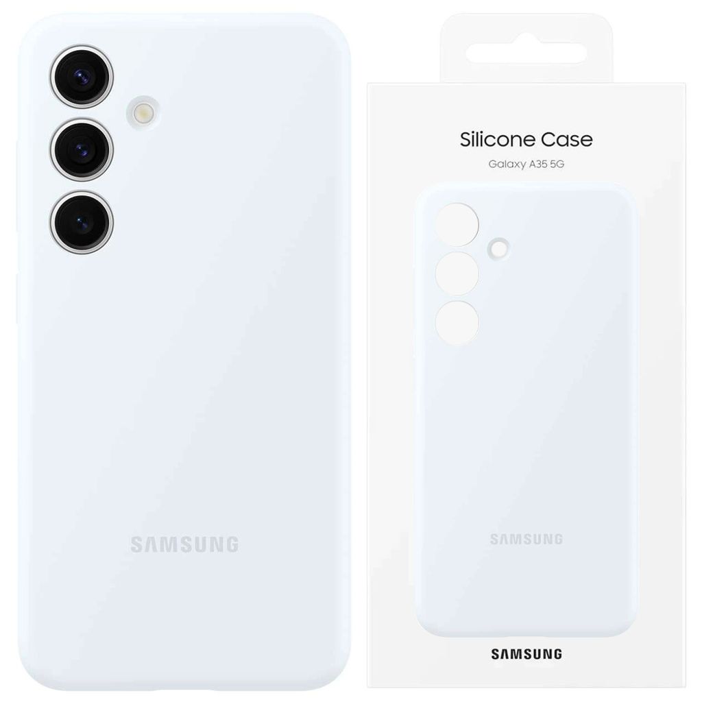 Samsung siliconen hoesje voor de Galaxy S24 - wit Productafbeelding 