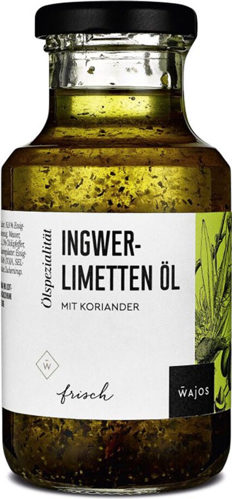 Wajos Ingwer-Limetten-Öl mit Koriander Ölspezialität 250ml