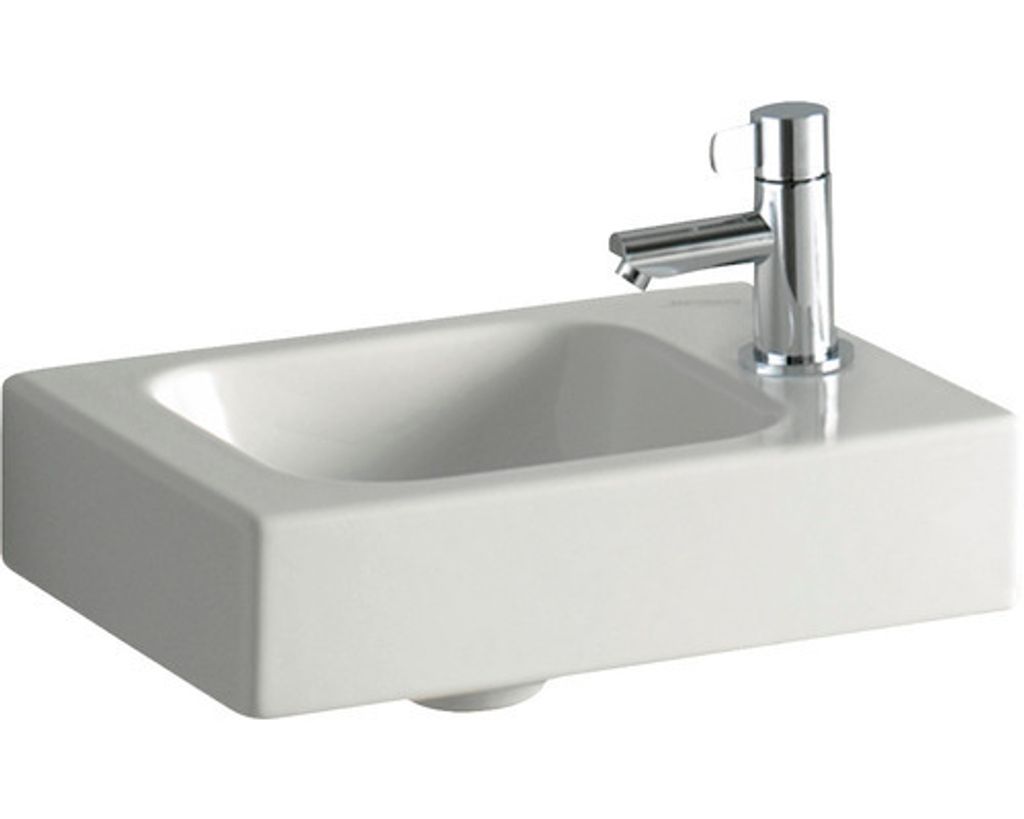 GEBERIT Handwaschbecken iCon Hahnloch rechts 38 cm weiß Produktbild 