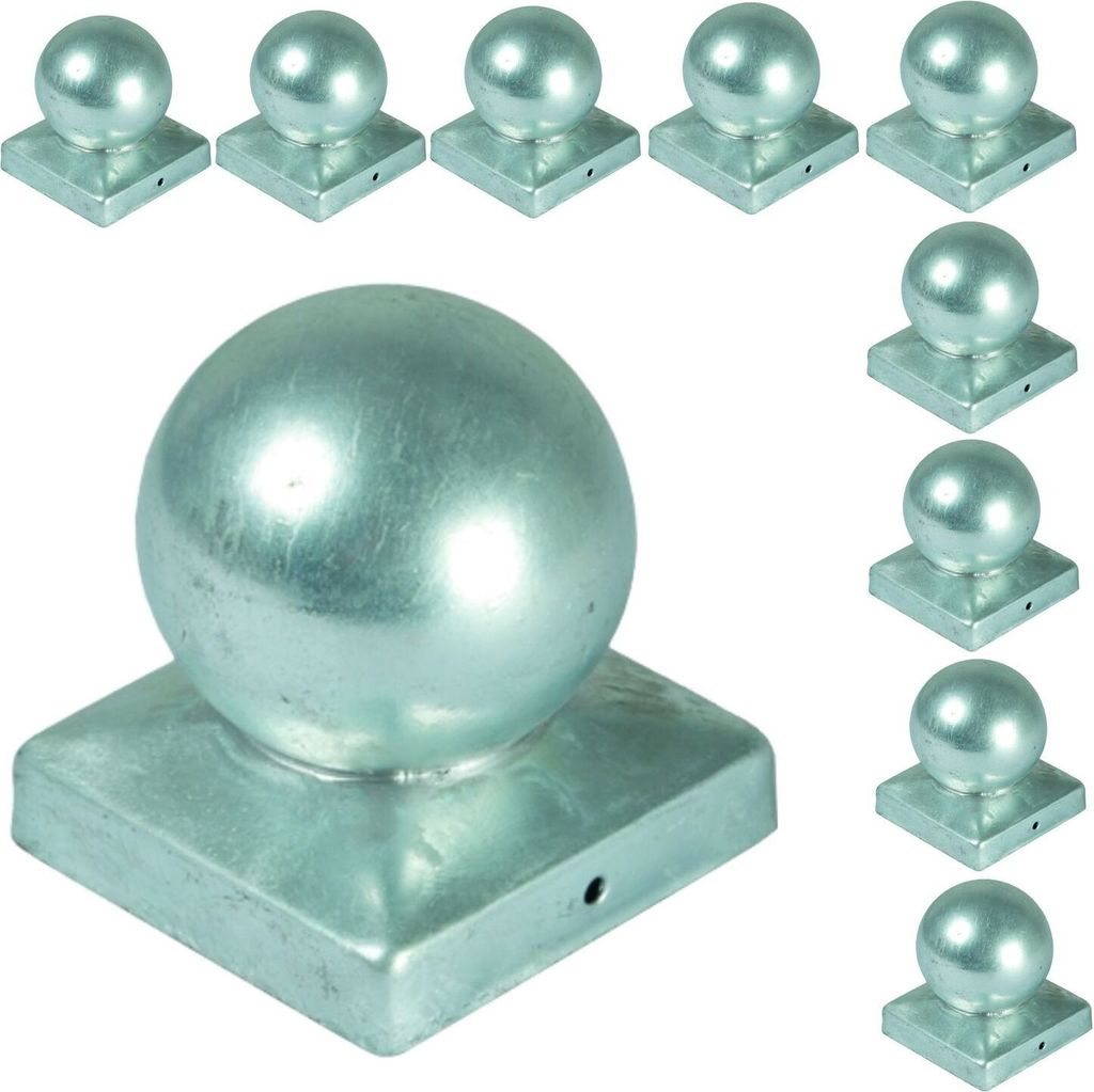 10x Chapeau de poteau boule 9x9 cm Chapeau de clôture Image du produit 
