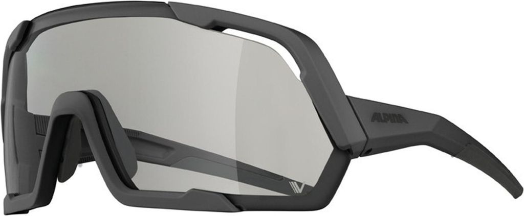 Alpina Rocket V Black Matt/Clear Fahrradbrille