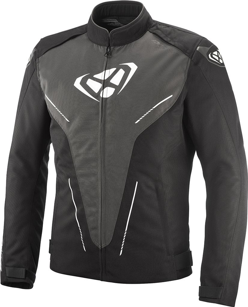 Ixon Prodigy Wasserdichte Motorrad Textiljacke (Black/Anthracite,M)