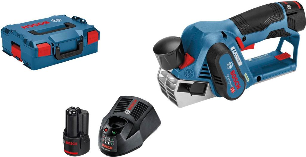 Akku-Hobel GHO 12V-20, 2 x Akku GBA 12V 3.0Ah in L-BOXX Produktbild 