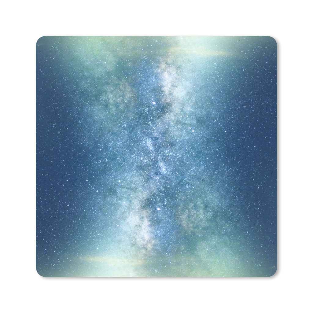 MuchoWow Mauspad Mousepad Sterne - Himmel - Blau - Jungen - Mädchen - Kinder 20x20 cm - Mousepads - Maus Mat - Pad - Mausunterlage - Desk Mat - ...