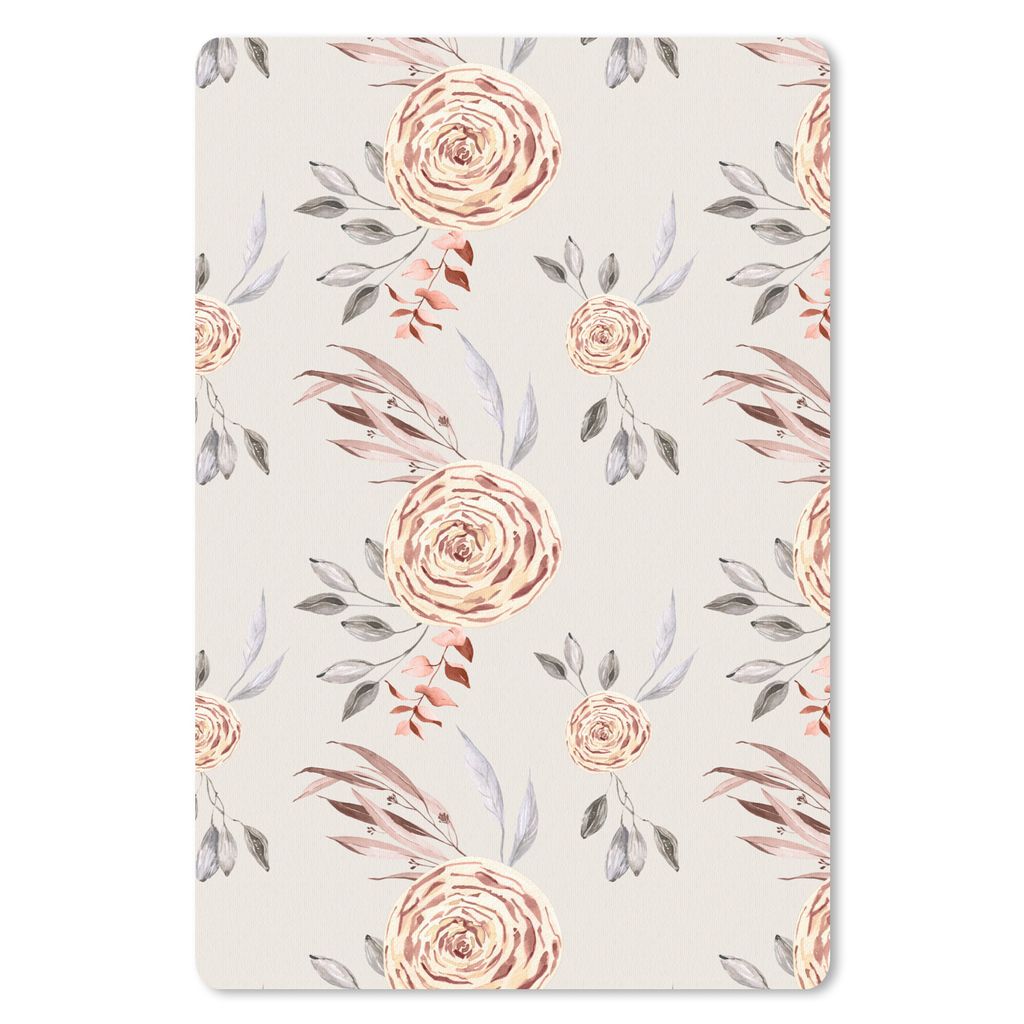MuchoWow® Mauspad Mousepad Rosen - Gold - Muster 40x60 cm - Produktbild 