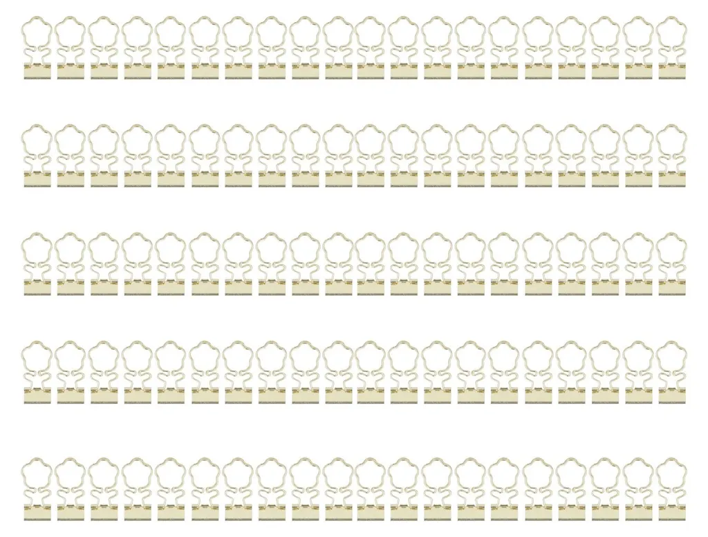 Trombones Métalliques à Forte Tenue pour Liasses de Papier Dorés