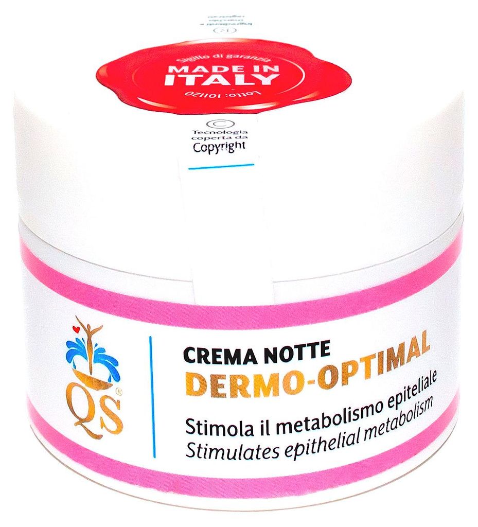Quantica QS Crema Notte Donna - Nachtcreme Gesicht 50 ml - Feuchtigkeit und Straffung mit Supra Molecular Technology für strahlende Haut