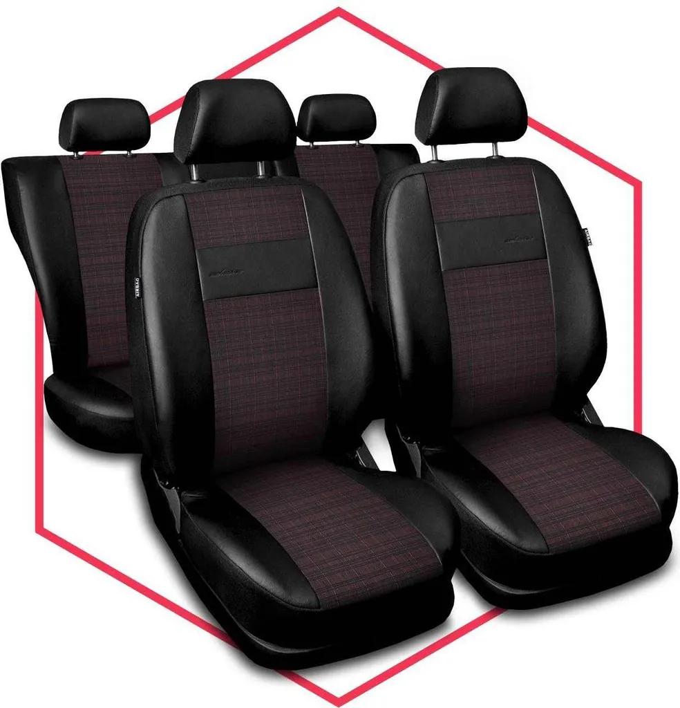 Fodere Sedili Auto Sportivi Rossi Chevrolet Aveo - Look Tuning - 9