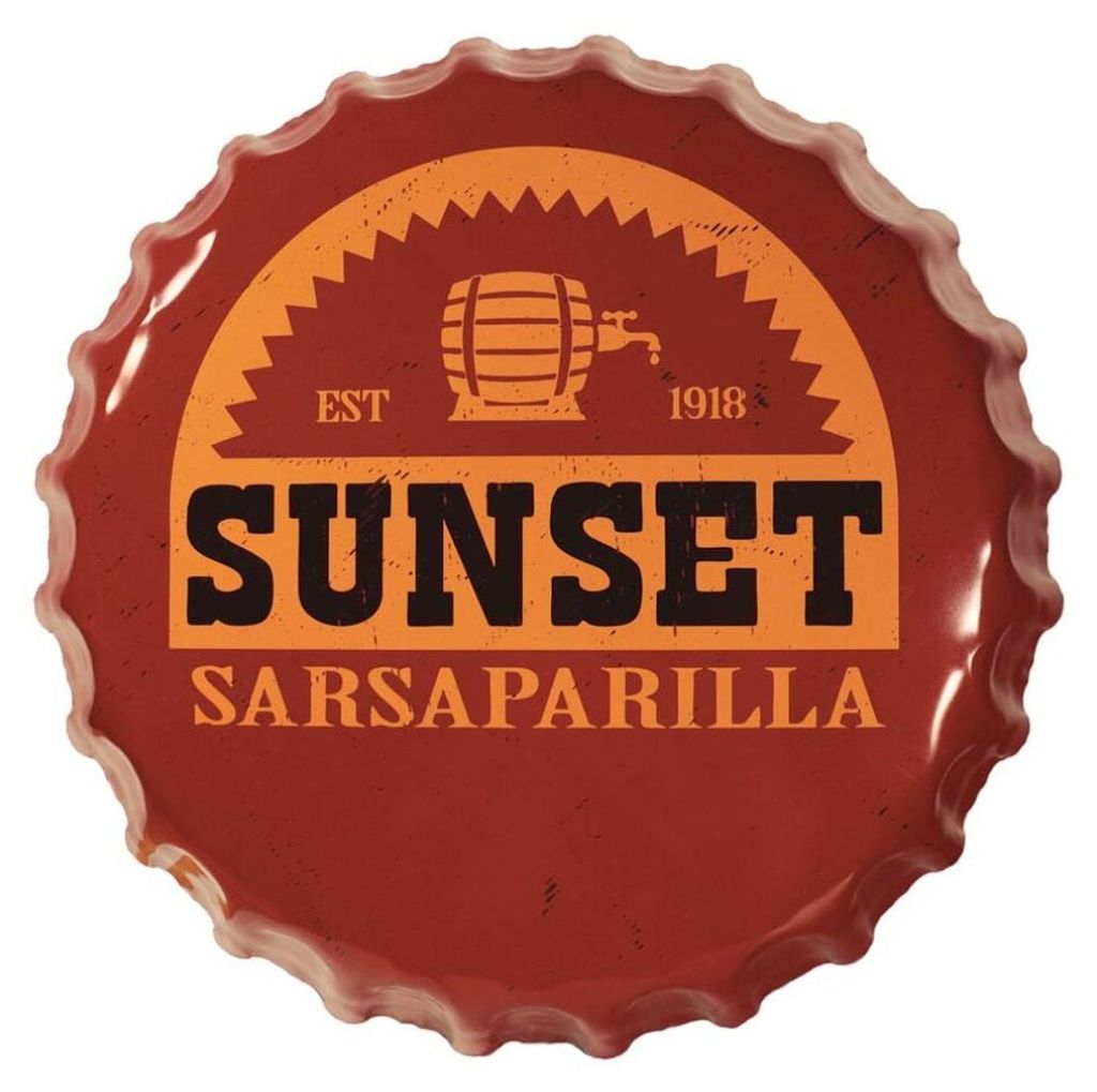 Fallout Blechschild Sunset Sarsaparilla Bottle Cap