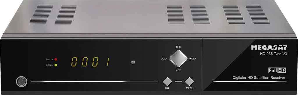 Megasat HD 935 Twin V4, Satellit, Full HD, DVB-S, DVB-S2, Produktbild 
