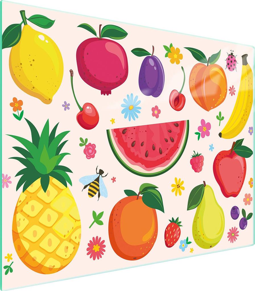 Glasschneidebrett 52x40 Obst
