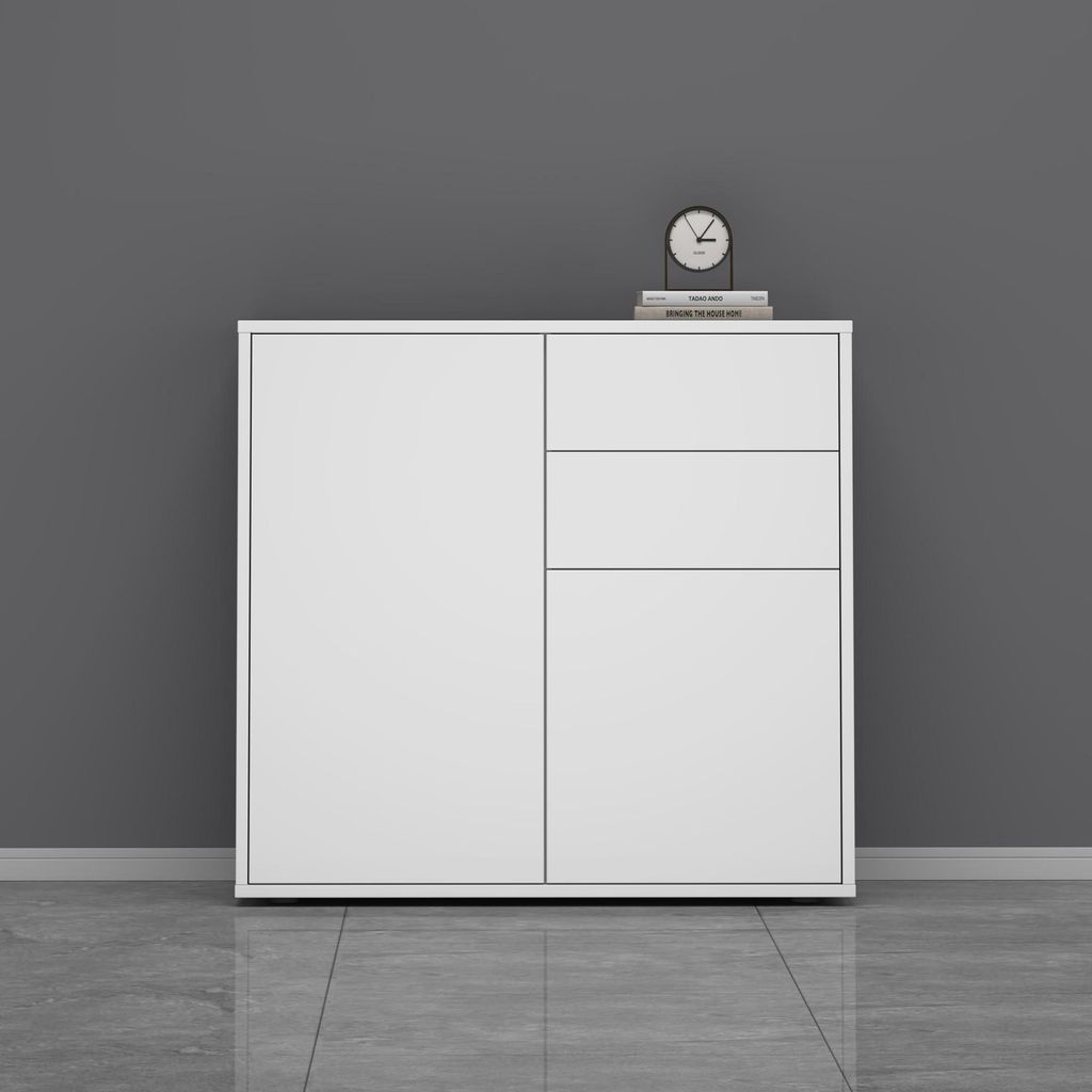 doporro Mobile Contenitore 80x36x74cm, Mobiletto Immagine del prodotto 