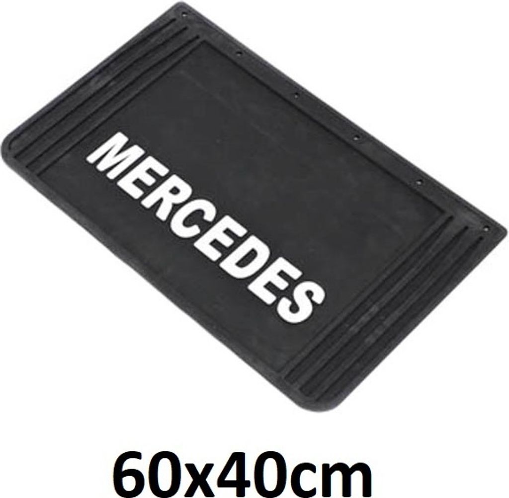 Pres Mercedes 3D-Kotflügel | 40x60cm, weiße Reliefschrift Produktbild 