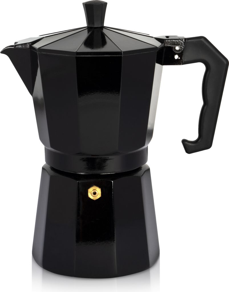 Karl Krüger 502S Alu-Espressokocher schwarz, 6 Tassen Produktbild 