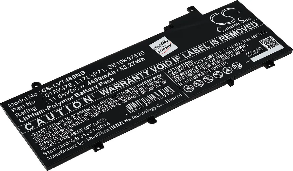 Batterie Lenovo ThinkPad T480s 20L7A00UCD : Stop aux Coupures Brutales