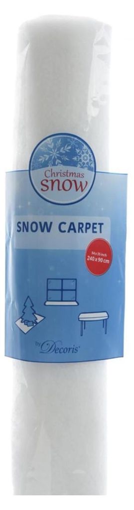 Sneeuwdek, witte winterdecoratie, kunstsneeuw, 240x90 cm Productafbeelding 