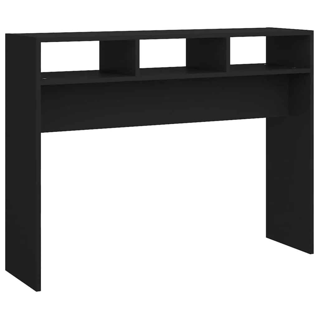 Tavolo Consolle Ingresso Nero 105x30x80 | Mobile Decorativo Salvaspazio