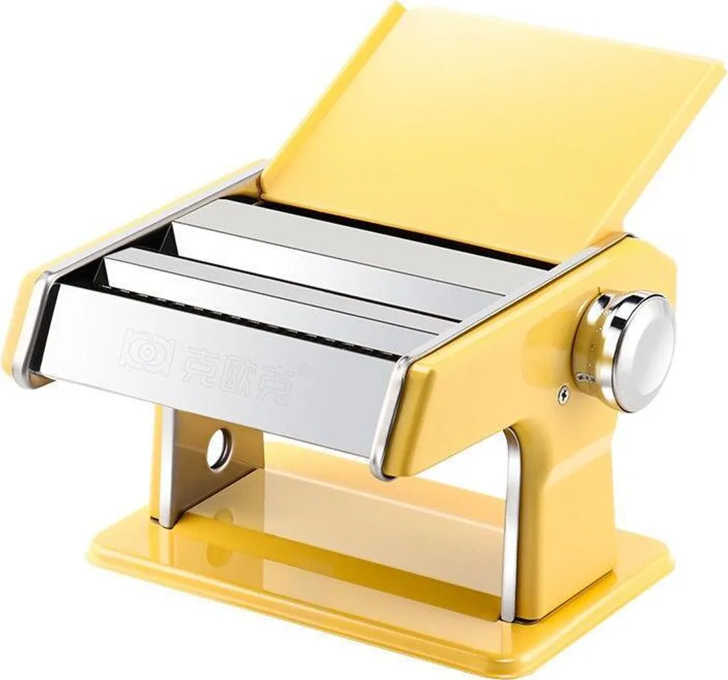 Laminoir à pâtes manuel inox avec 7 niveaux de réglage pour cuisine italienne