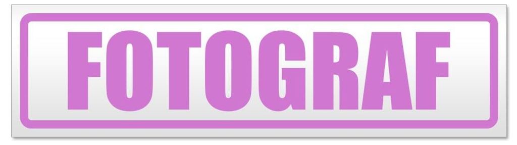 Kiwistar - Autoaufkleber - Flieder - 45 x 12 cm - Fotograf - Hinweis Aufkleber Sticker für Auto, Kfz, Fahrrad, PKW, LKW