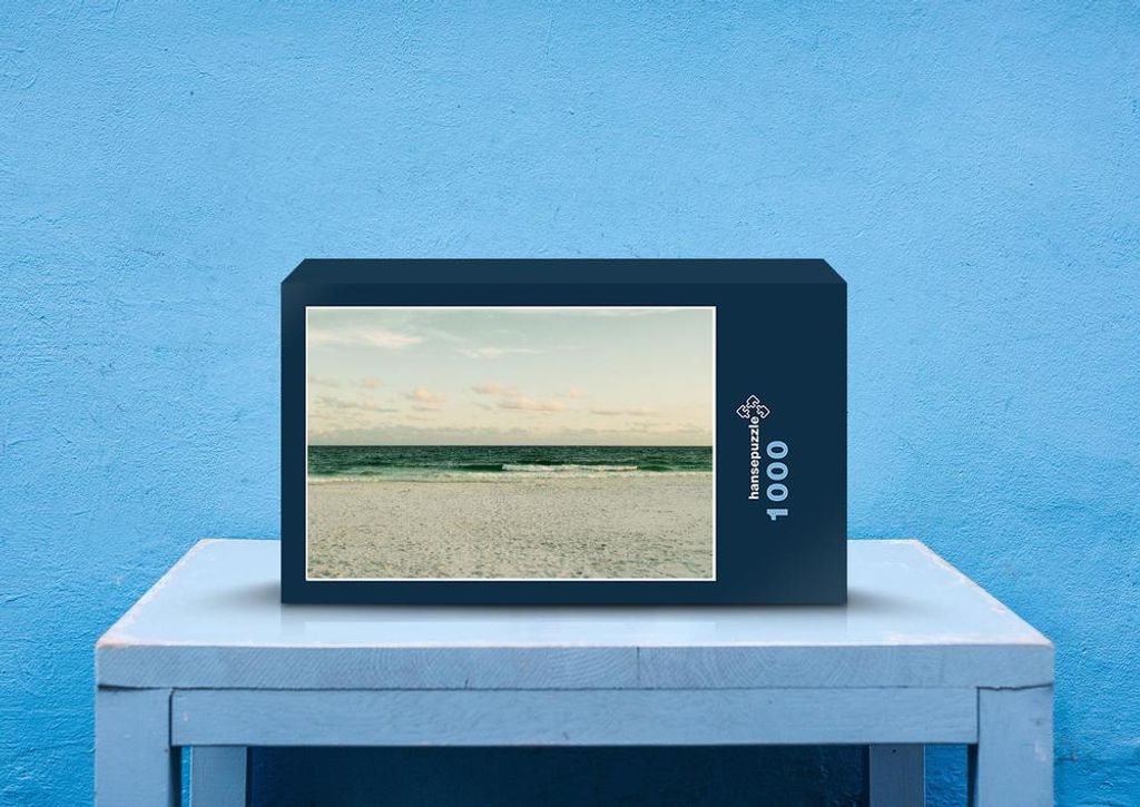 hansepuzzle 44574 - Strand Puzzle, 1000 Teile, Natur, 60,0 x 46,0cm mit hochwertiger Aufbewahrung, Kartonbox und wiederverschließbarem Beutel