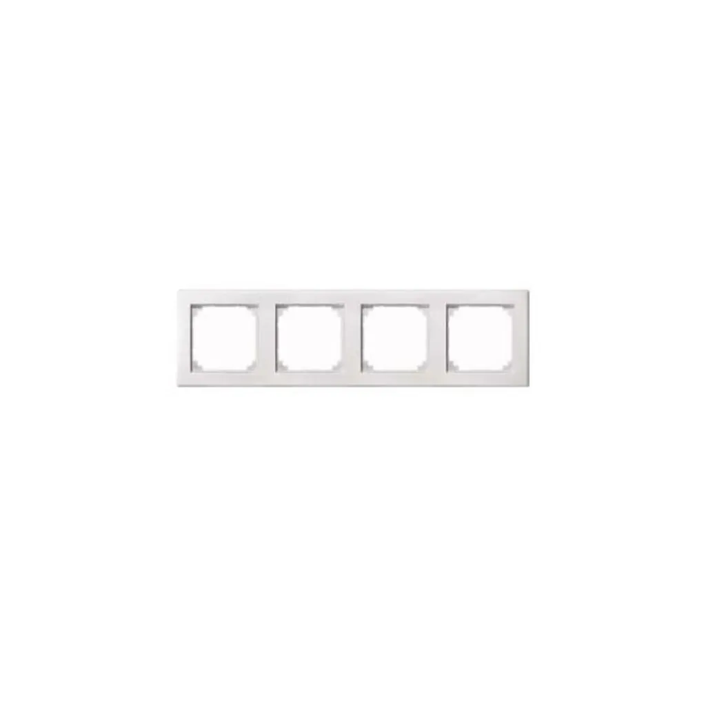 Cadre de Finition Quadruple Merten M-SMART Blanc Polaire System M 484419