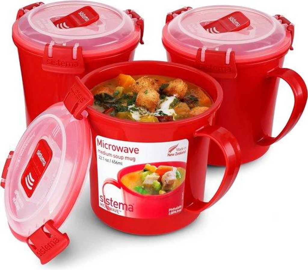 Ensemble de 3 bols à soupe pour micro-ondes Unyqoos®, 656 Image du produit 
