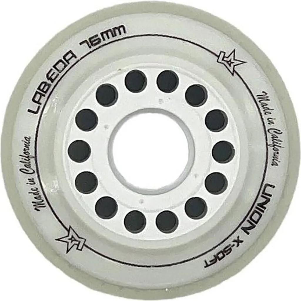 Roues de Hockey 80mm Labeda Union X-Soft Argent - Contrôle et Vitesse