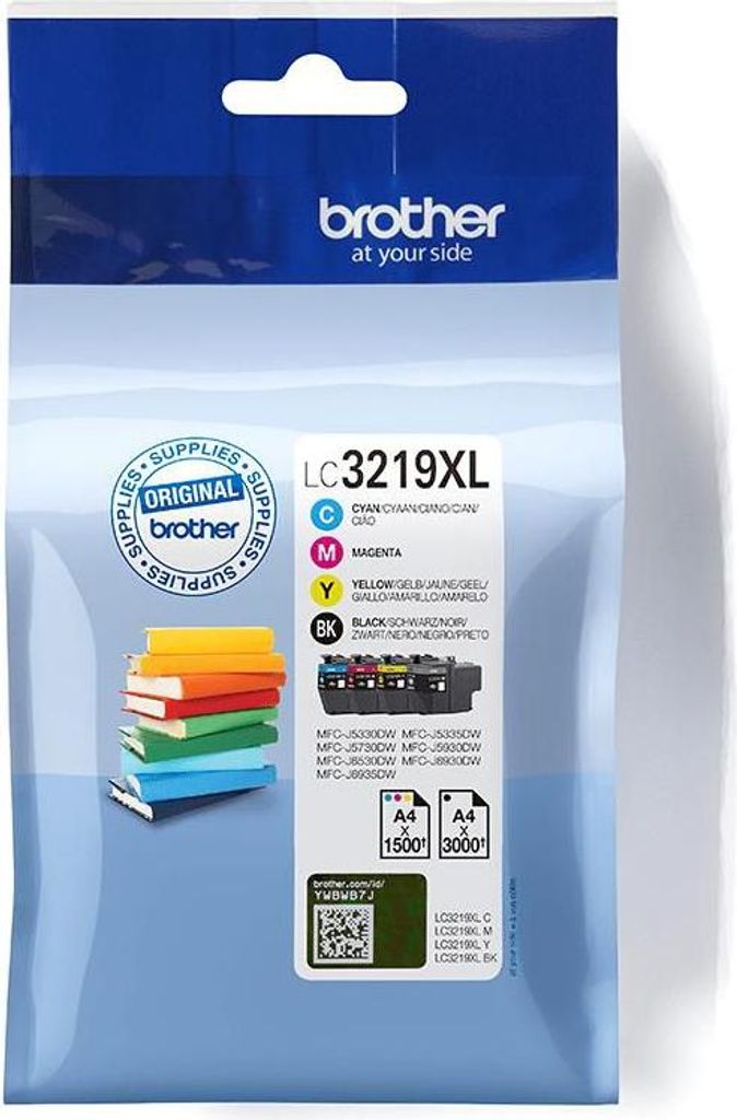 Brother LC3219XLVAL, 3000 Seiten, 1500 Seiten, Schwarz, Cyan, Magenta, Gelb, 4 Stück(e)